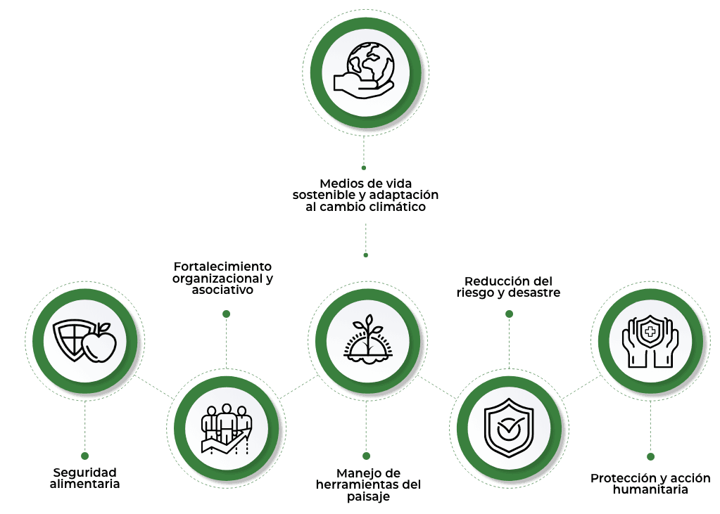 Diagram of ABIUDEA's development objectives